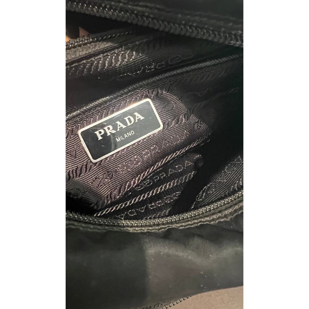 Prada Black Nylon Logo Plaque Messenger Crossbody Bag - Picture 15 of 16